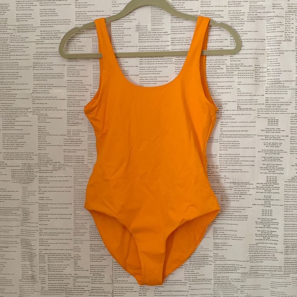 girlfriend collective Orange One-Piece Swimsuit